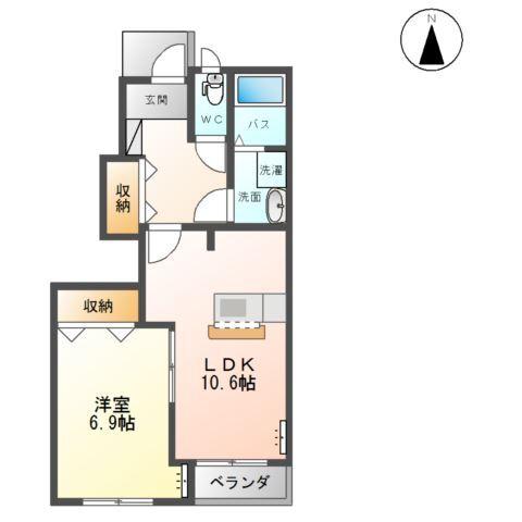 ホームガーデン二番谷地Ⅱ 間取り図画像