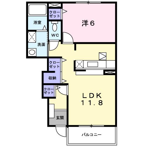 エクセレント・リヴァーＢ棟（102） 間取り図画像