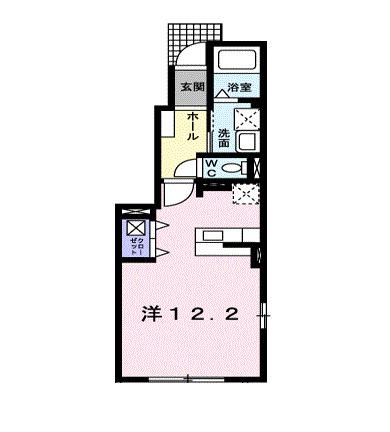 サンヴァリエ福（104） 間取り図画像