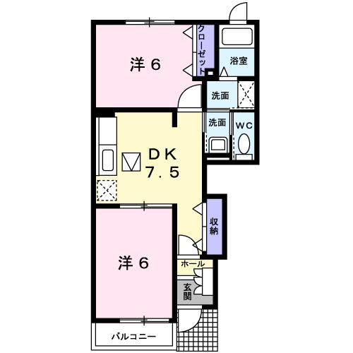 アンジェロ（102） 間取り図画像