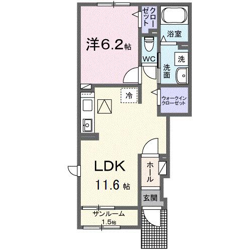 ヴィラ　ファイン（101） 間取り図画像