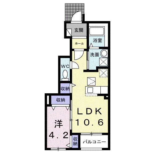 ツインキャッスルＢ（101） 間取り図画像