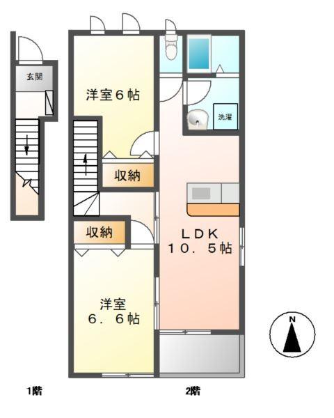 シティハイツABEⅢ 間取り図画像