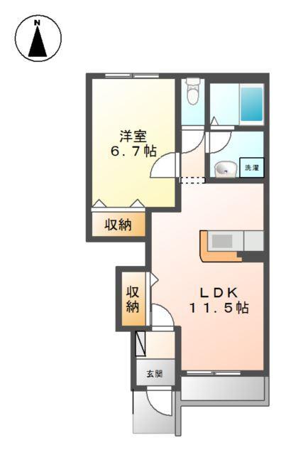 プレジールＡ 間取り図画像