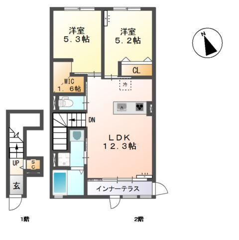 ユニヴァリィ　ファイン・シャンブル 間取り図画像