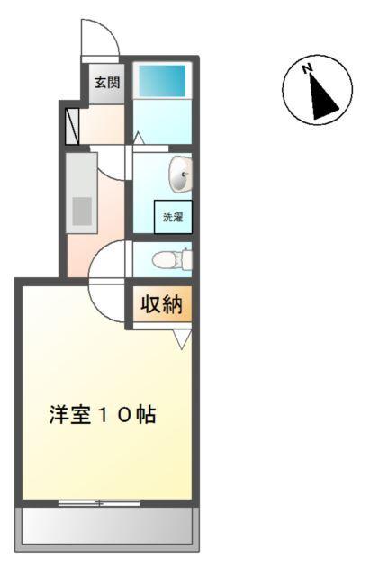 プランドール大街道 間取り図画像