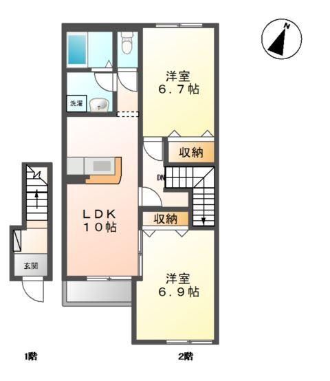 カメリア・ステージ 間取り図画像