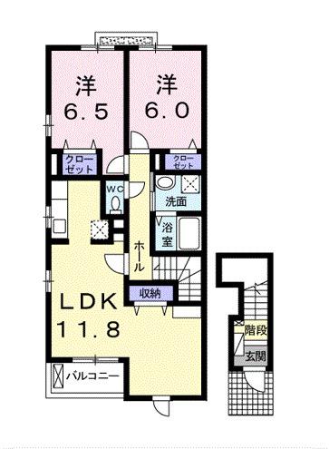 ヴィラ　ファインⅡ（201） 間取り図画像