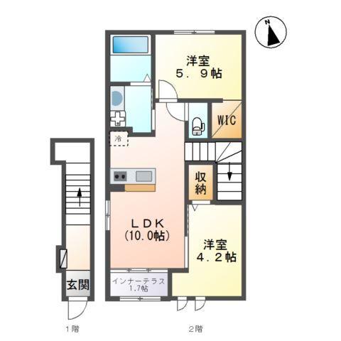 ヴィヴァン 間取り図画像