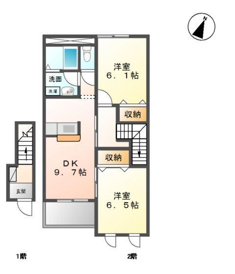 クリスタル・ヤモト 間取り図画像