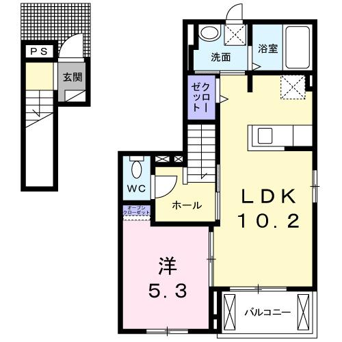ブルーメンパルクⅢ（201） 間取り図画像
