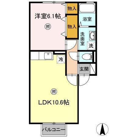 クラレンスホワイト　Ⅰ・II（2203） 間取り図画像