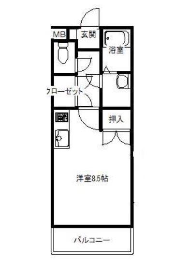 桜小路五番館（502） 間取り図画像