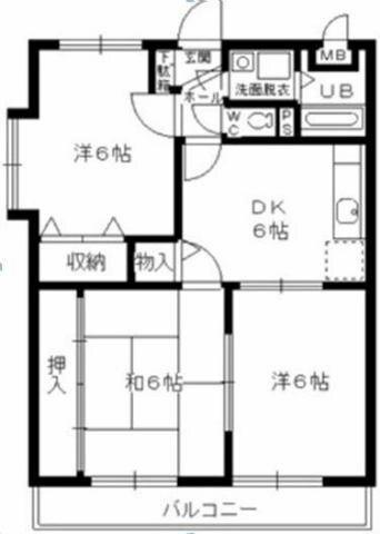 ボヌール大門（301） 間取り図画像