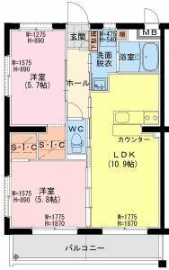 メゾン アバント（301） 間取り図画像