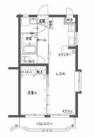 エスペランサⅡ（401） 間取り図画像