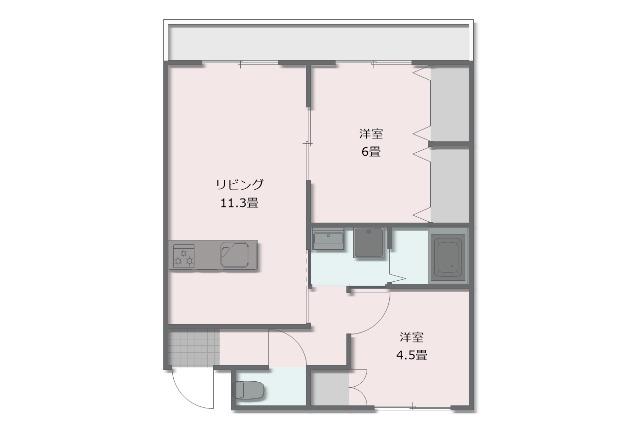 Petty Net伊形　B棟（101） 間取り図画像