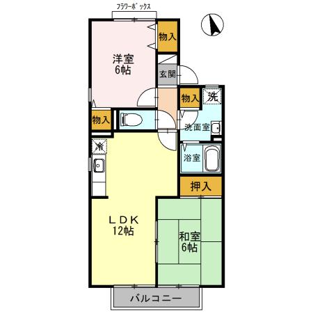 シャルマン平原　E棟（101） 間取り図画像