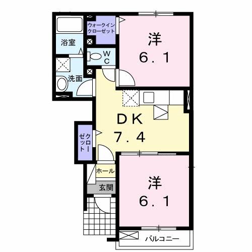セゾン　クレール（102） 間取り図画像