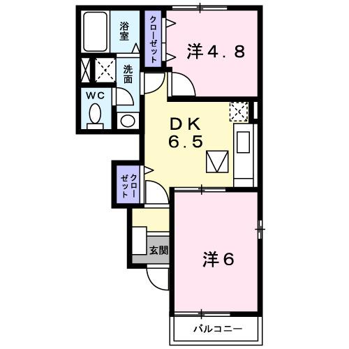 ラフレシール・友Ａ（103） 間取り図画像
