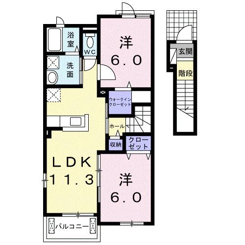 ソラーレ　Ｂ（203） 間取り図画像