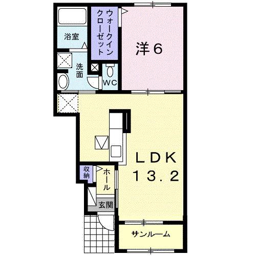 グランデ・ソーレ　Ｋ（104） 間取り図画像