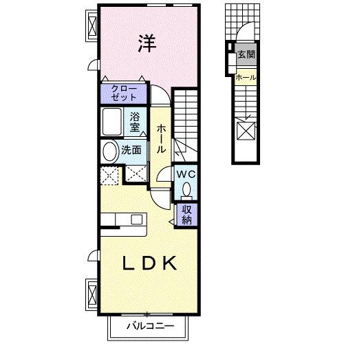 サンフラワー・Ｋ（204） 間取り図画像