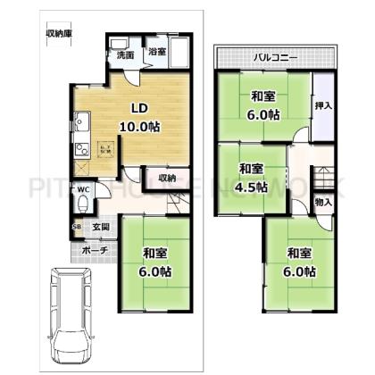  間取り図写真