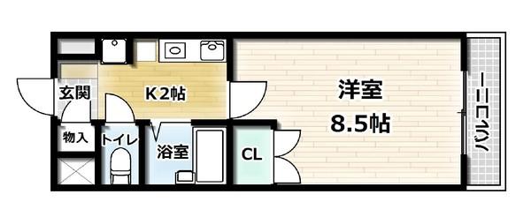 グレイス春日森（307） 間取り図画像