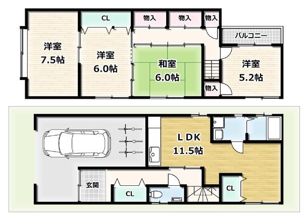  間取り図写真