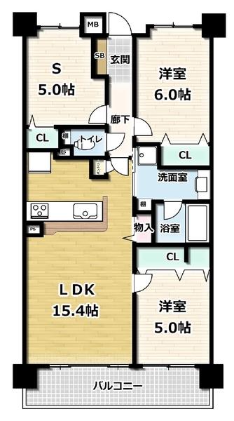 パデシオン京都小倉グランドヒルズ 間取り図画像