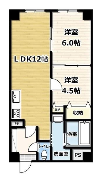 ヒルズシンメイ（602） 間取り図画像