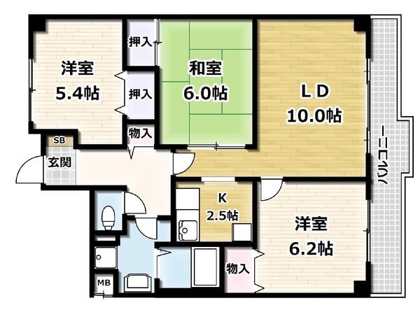 ラポート小林（605） 間取り図画像