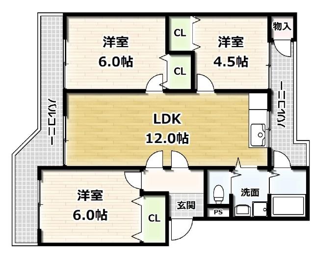  間取り図写真