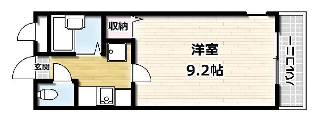 ヴァルワール伊勢田（101） 間取り図画像