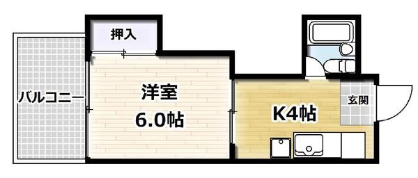 アーバン蓮池（306） 間取り図画像