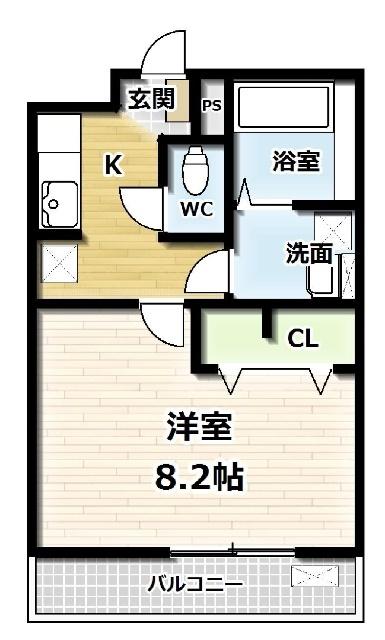 ソレアード　一里山（101） 間取り図画像