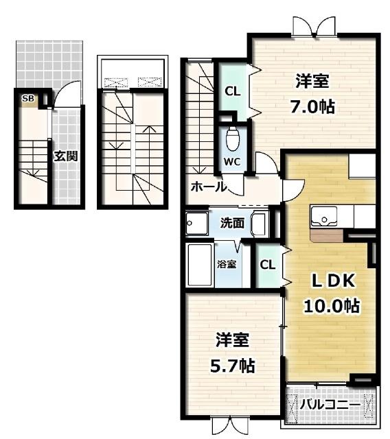 サンタ・ピーク（303） 間取り図画像