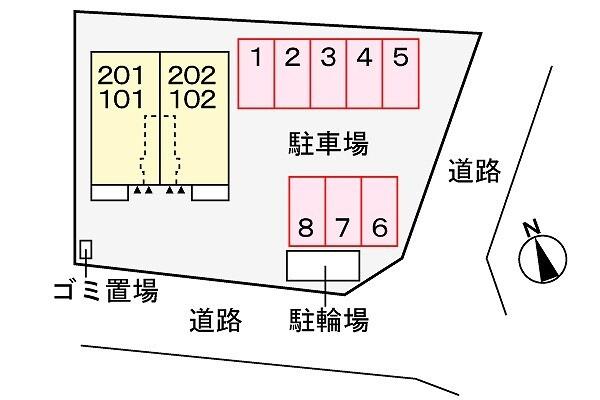 ノーブルヴィラ宇治神明（101） 駐車場
