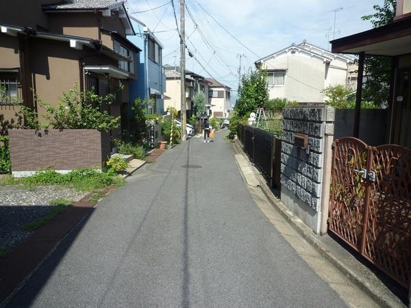 宇治市広野町桐生谷　建築条件付売土地 前面道路含む現地写真