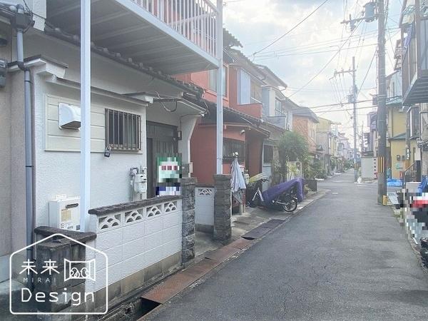 宇治市小倉町南浦　オーナーチェンジ物件 前面道路含む現地写真