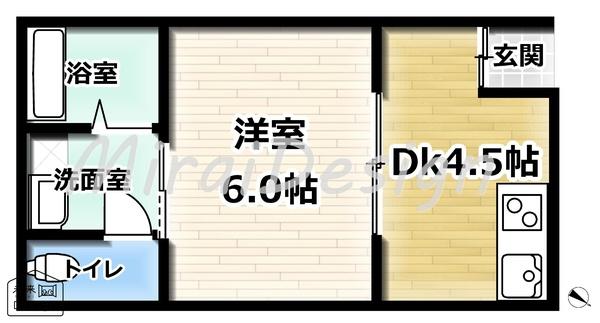 宇治市小倉町南浦　収益中古テラスハウス 間取り図画像