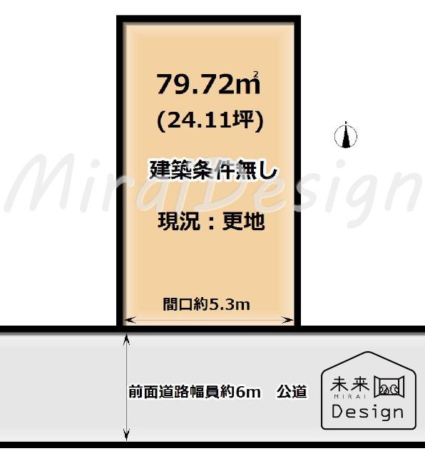 城陽市富野売地 区画図