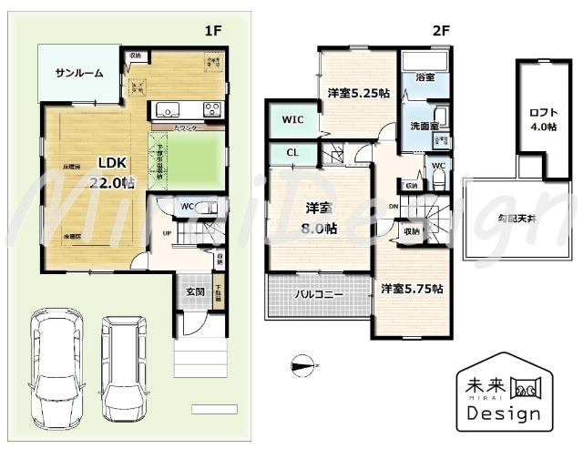京田辺市興戸地蔵谷　中古戸建住宅 間取り図画像