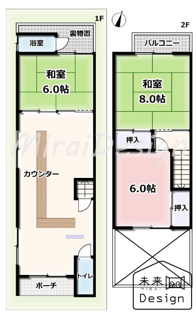 宇治市伊勢田町南遊田　売店舗 間取り図画像