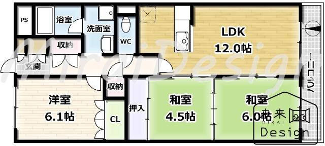 朝日プラザ宇治 間取り図画像