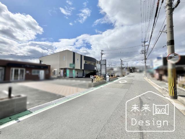 キンブリッジJR大住駅前 前面道路含む現地写真