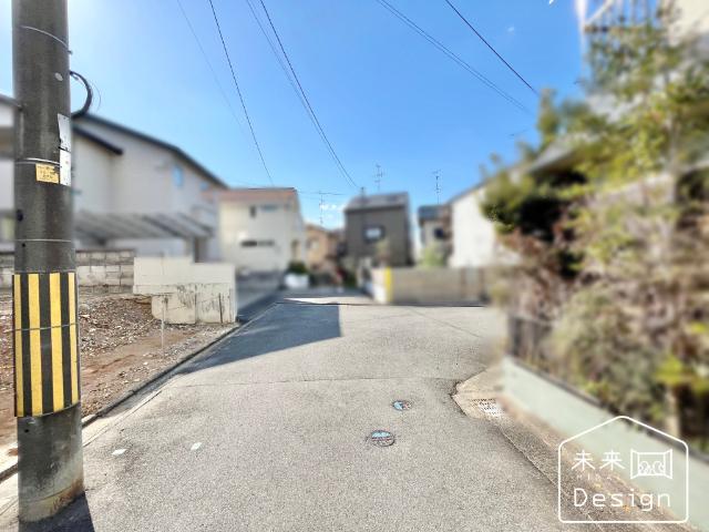 宇治市神明宮北　新築戸建住宅 前面道路含む現地写真