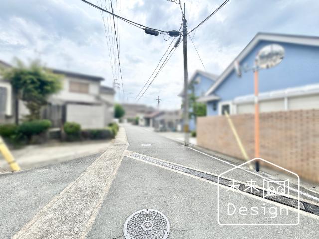 宇治市大久保町上ノ山　2号地　新築戸建住宅 前面道路含む現地写真