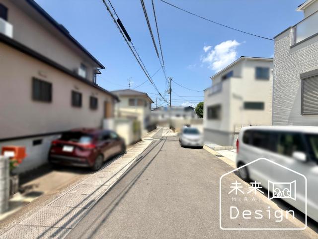 宇治市羽拍子町　4号地　新築戸建住宅 前面道路含む現地写真
